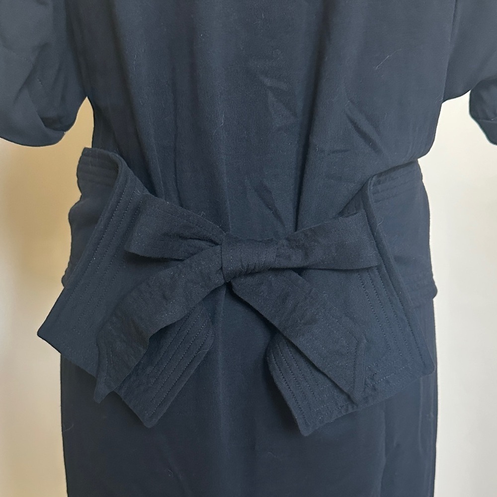 Rebecca Minkoff Black Casual TShirt Mini Dress With Bow - Picture 6 of 6